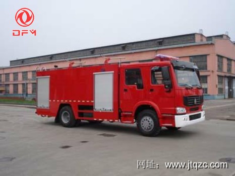 斯太爾單橋干粉消防車